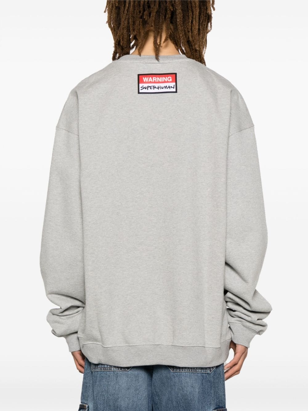 illustration-print cotton sweatshirt - 4