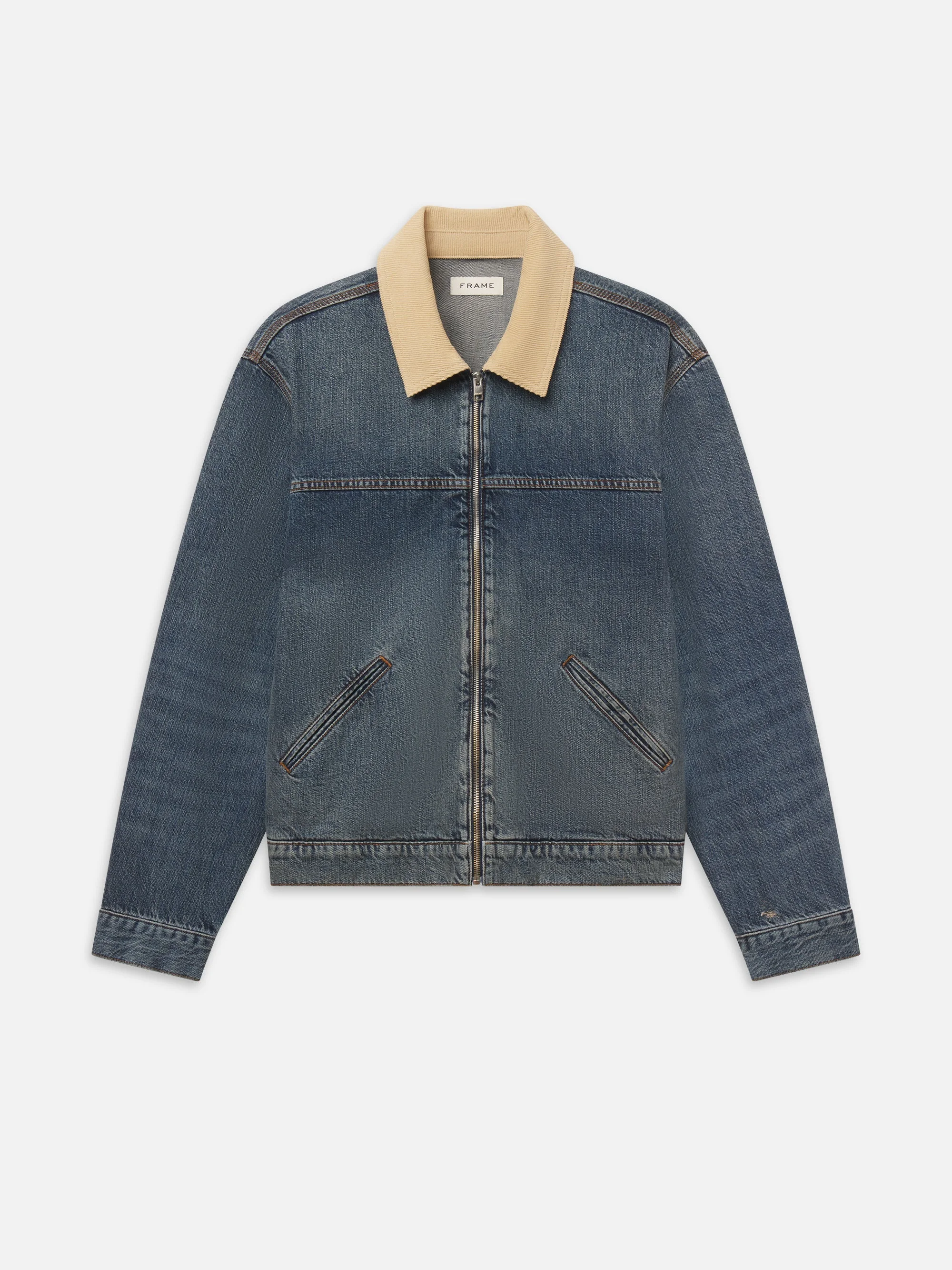 Denim Zip Trucker - 1