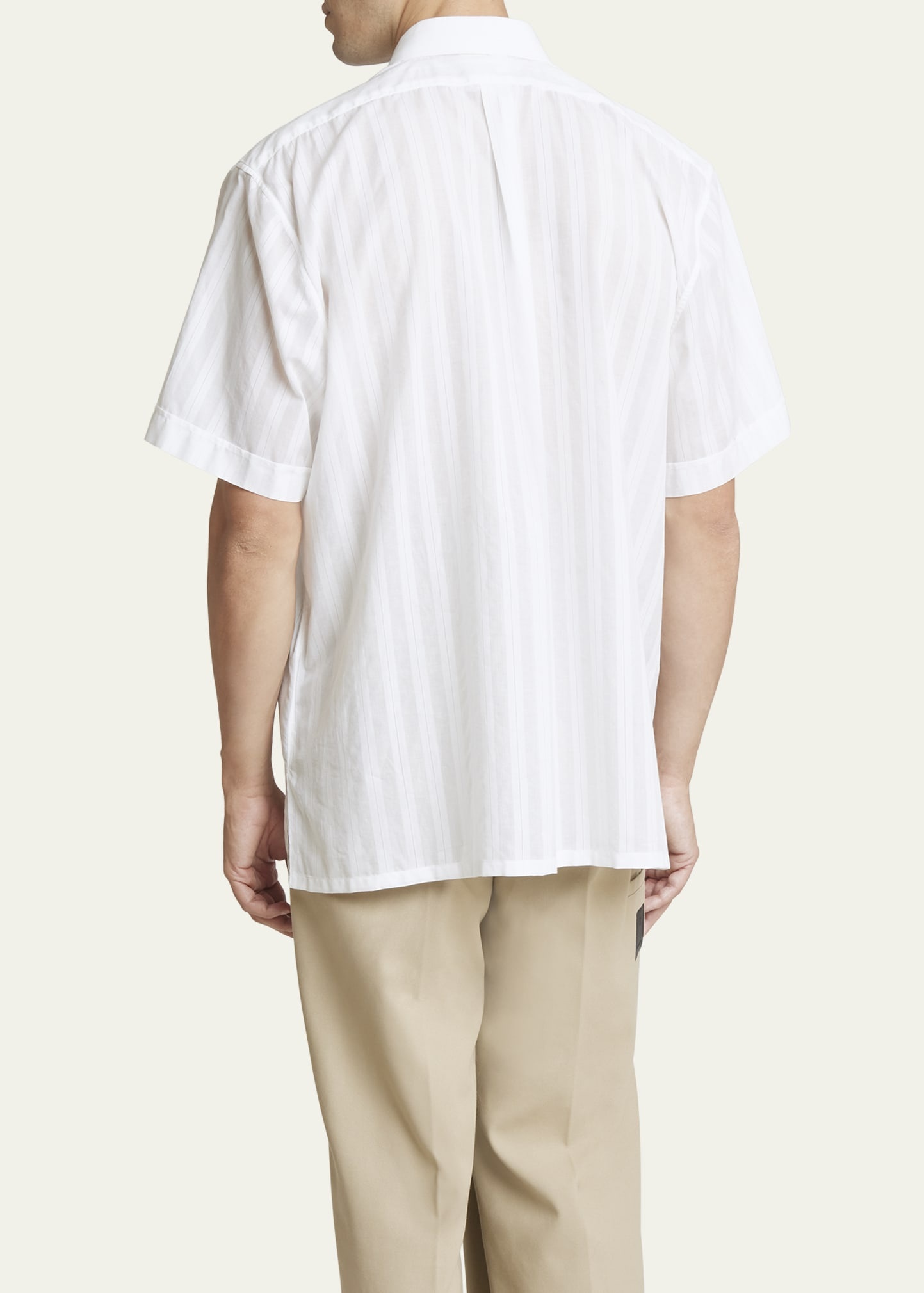 Men's Sheer Striped Sport Shirt - 3