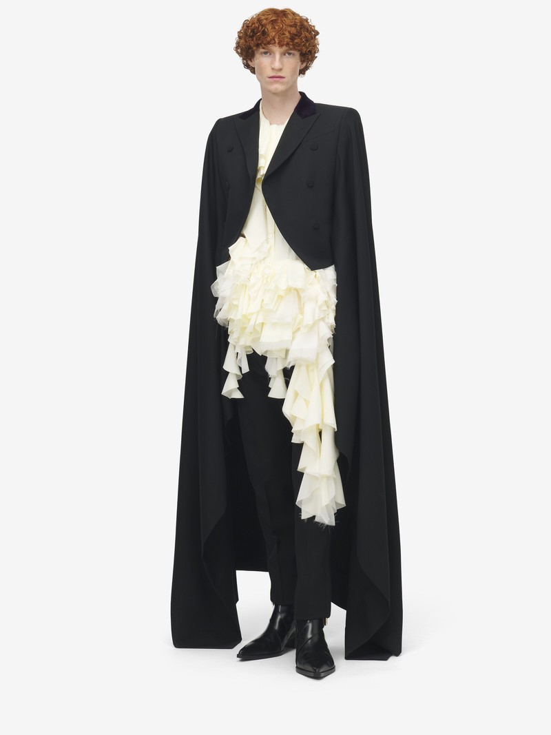 Alexander McQueen Double-breasted Cape Coat outlook