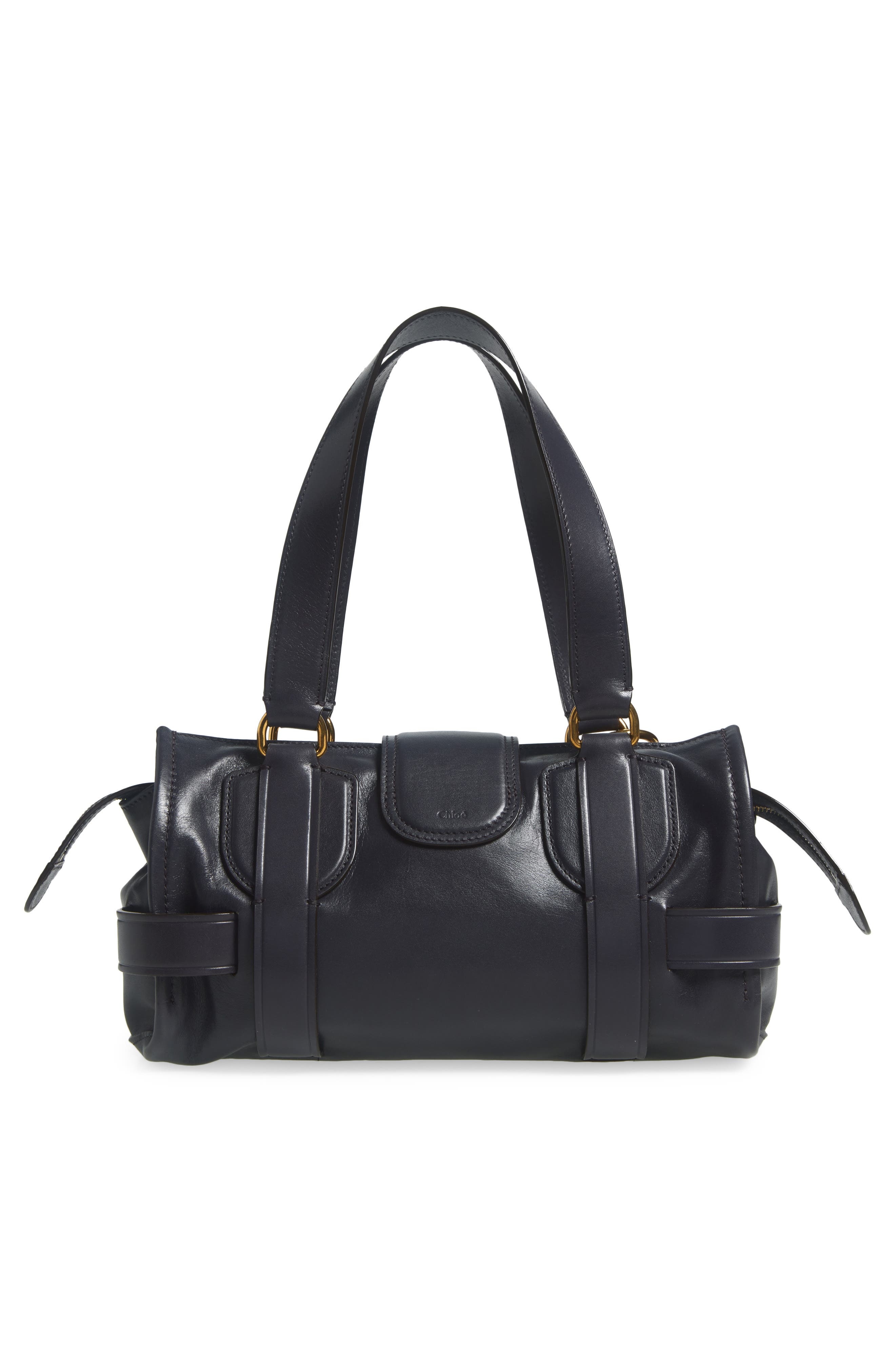 Chloé Small Kerala Leather Handbag in 44C Black Navy at Nordstrom - 3