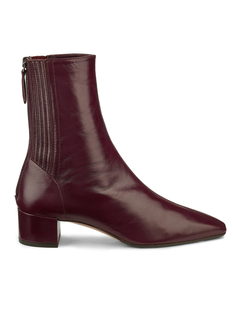 Women's Saint Honoré 35MM Leather Booties - Blackberry 1
