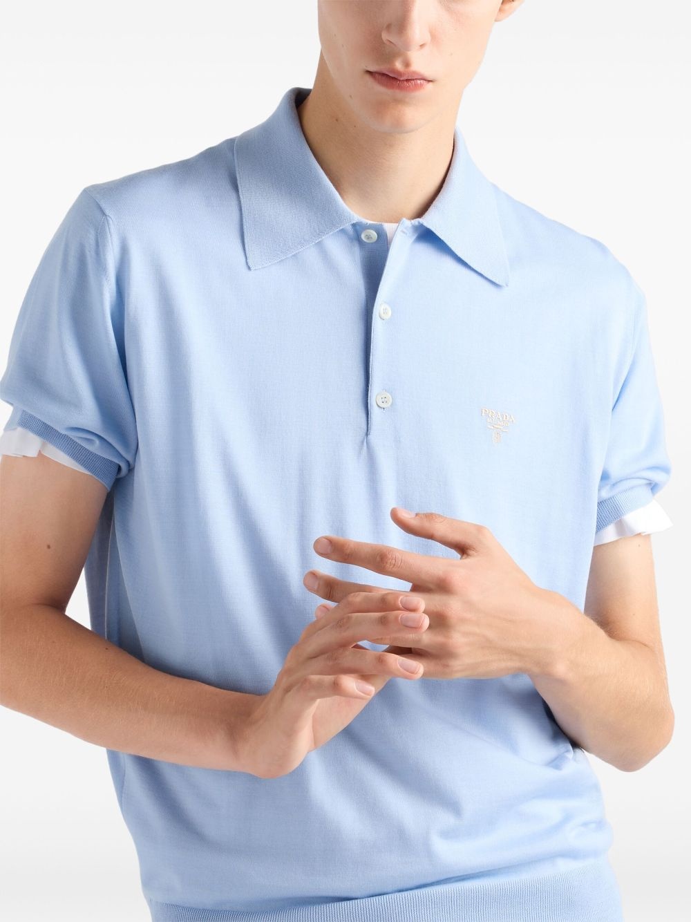 fine wool polo shirt - 5
