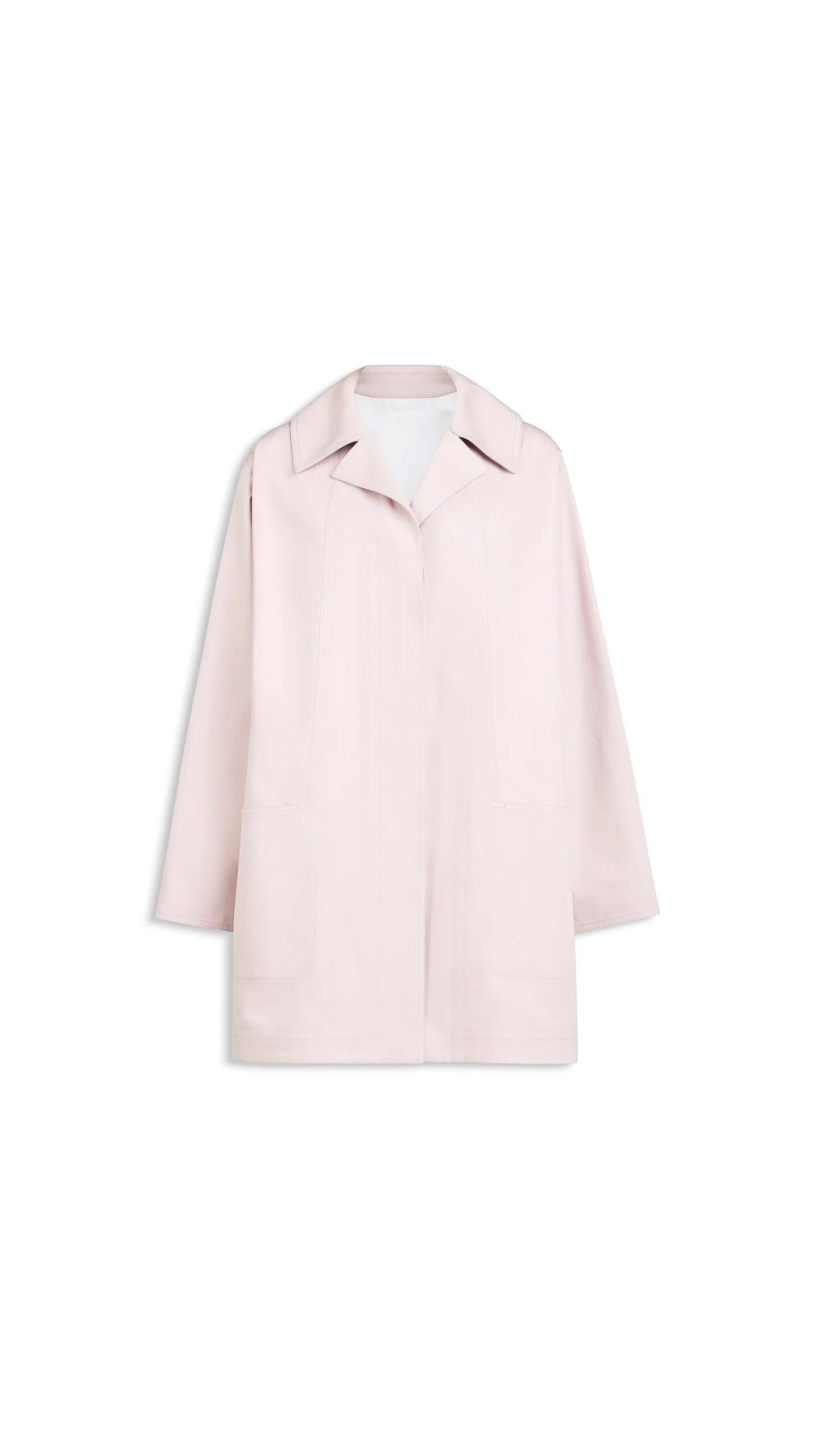 A-LINE SILK COTTON COAT - 1