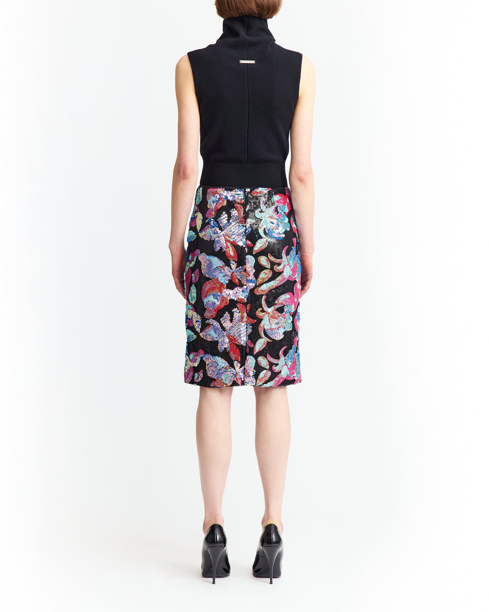 ELICE MIDI SKIRT IN SEQUIN - 4