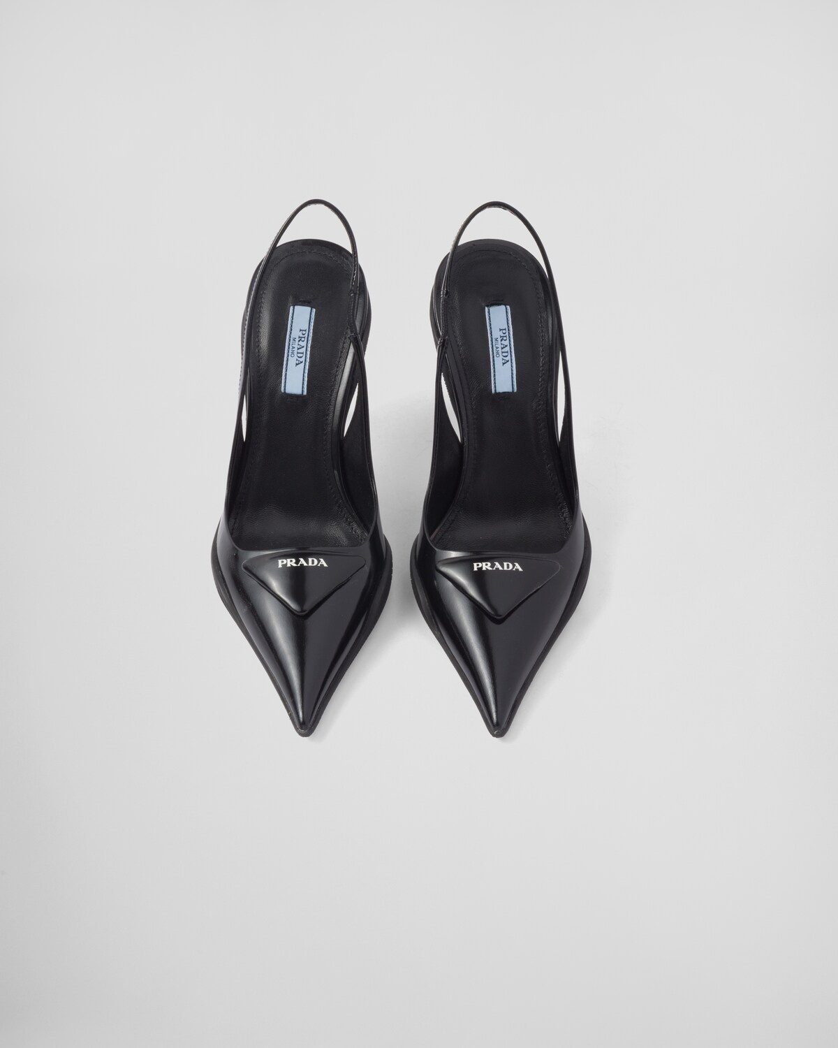 Brushed leather slingback pumps - 3
