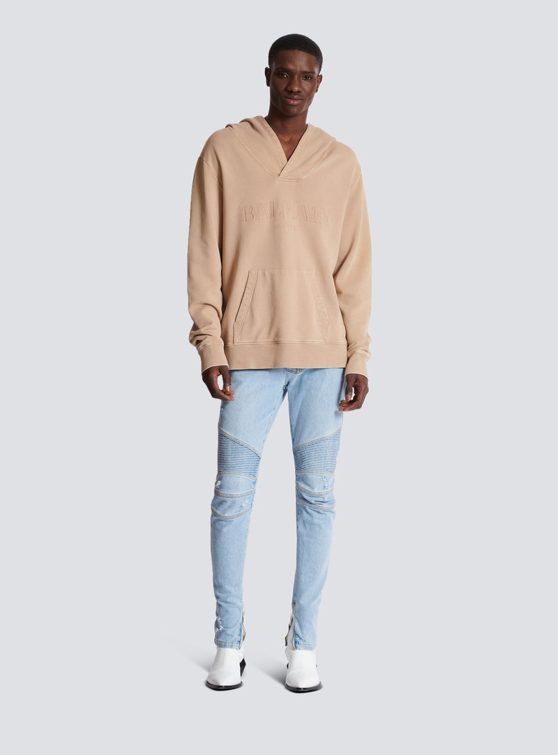 Balmain Hoodie with vintage Balmain embroidery outlook