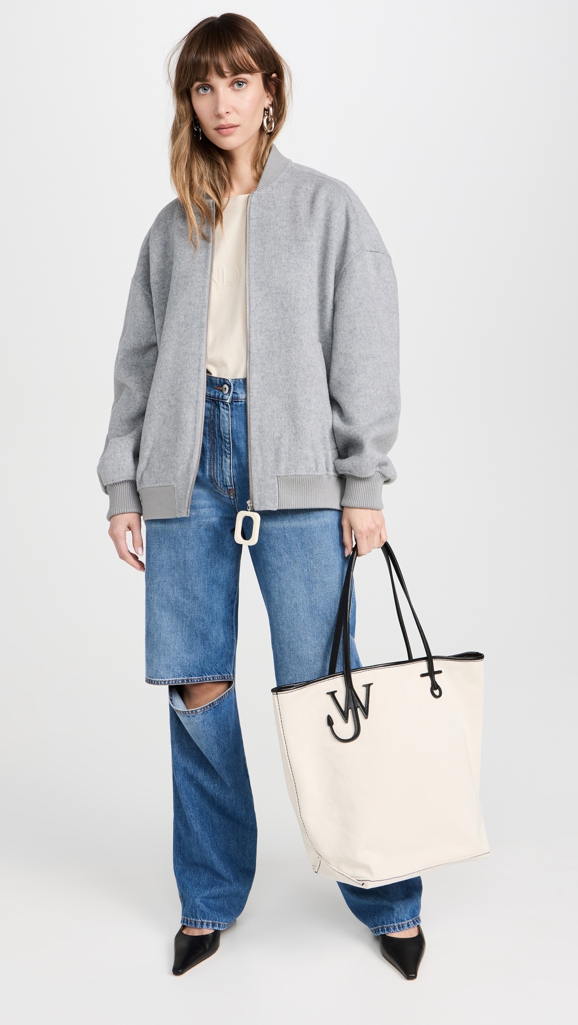 JWA Puller Oversized Bomber Jacket - 4