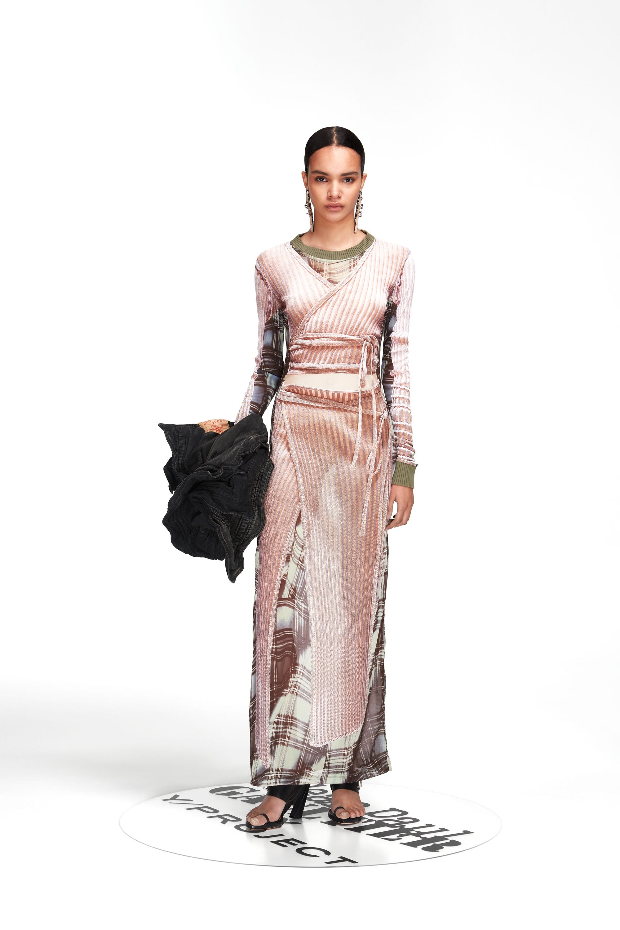 Trompe L'Oeil Wrap Knit Maxi Dress - 1