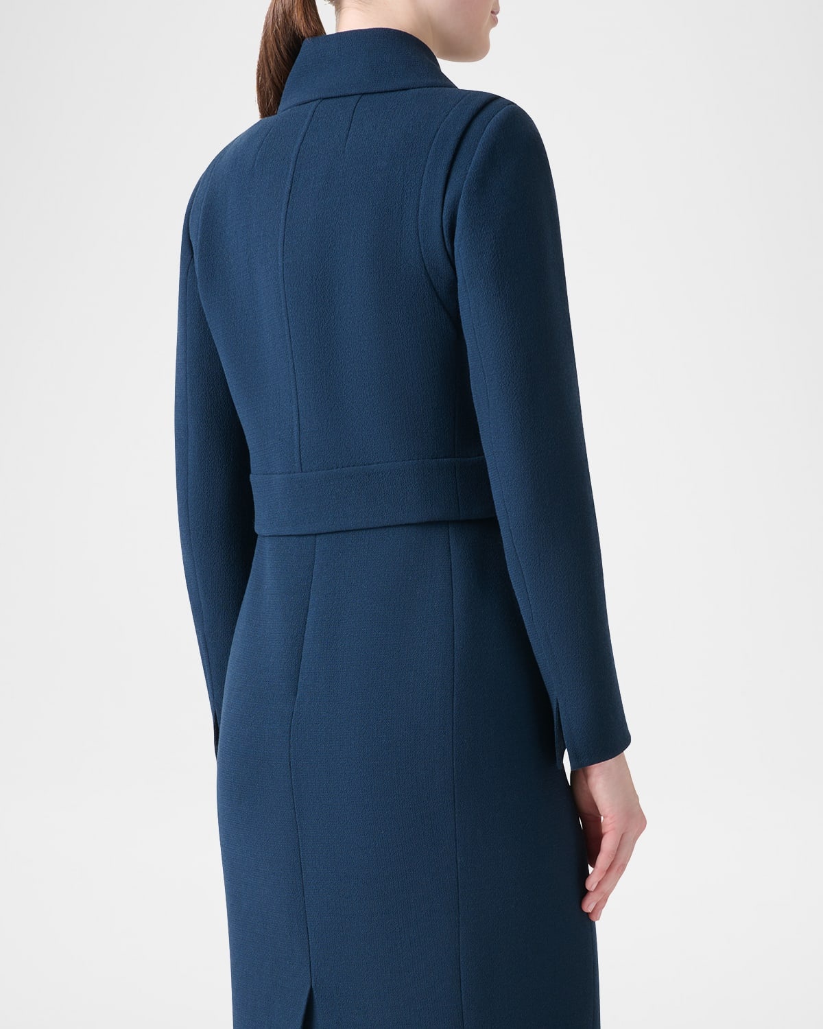 Dana Asymmetric-Button Wool Crepe Jacket - 3