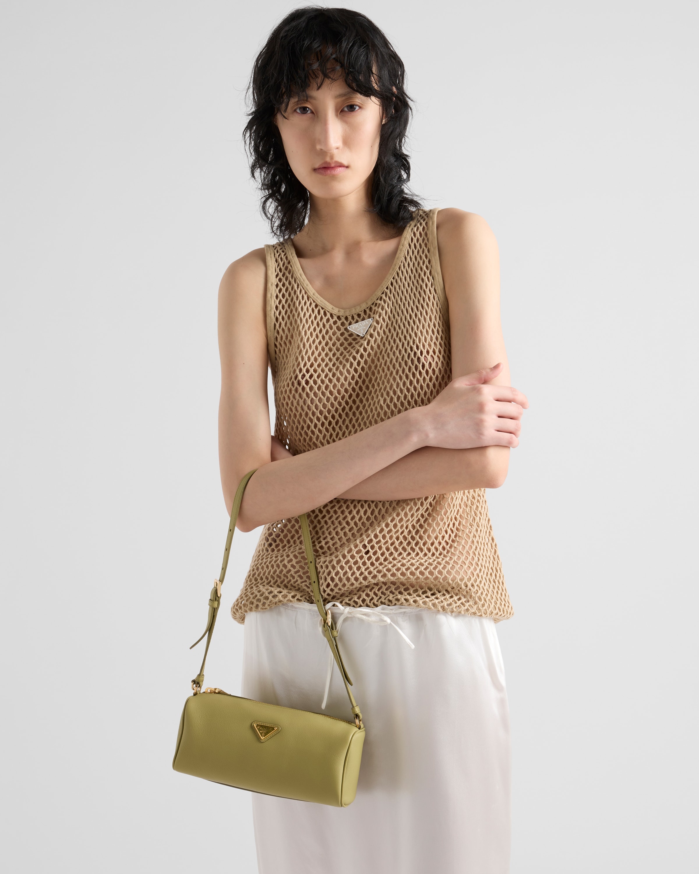 Sleeveless cotton mesh top - 4