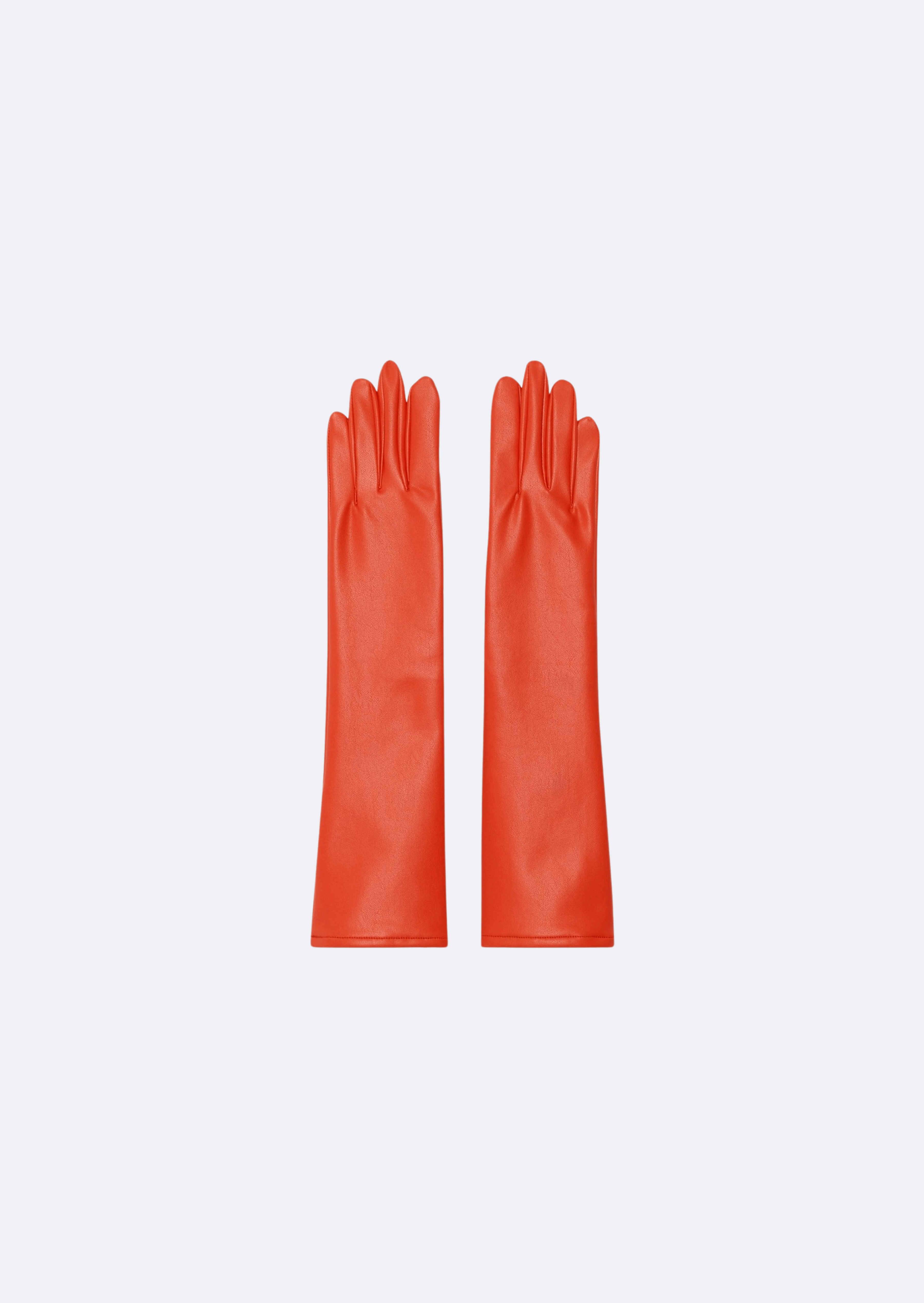 Faux Leather Gloves - 2