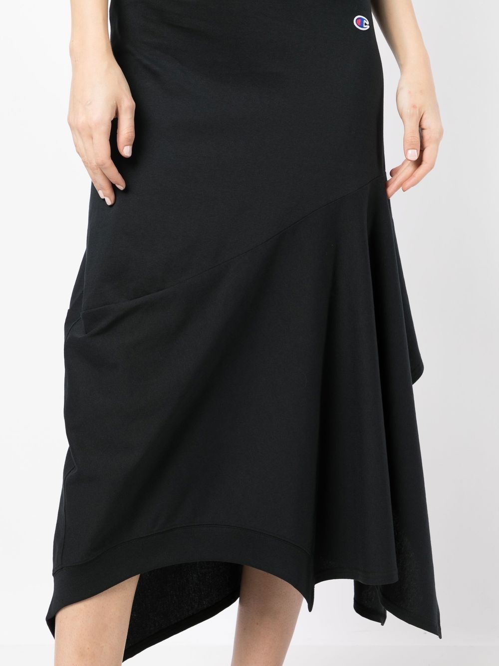 x Champion logo-patch asymmetric skirt - 5
