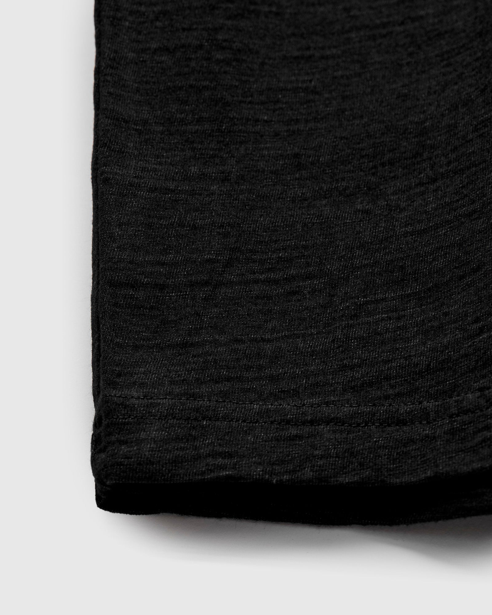 Yarn Dyed Knit T-Shirt in Black Indigo - 5