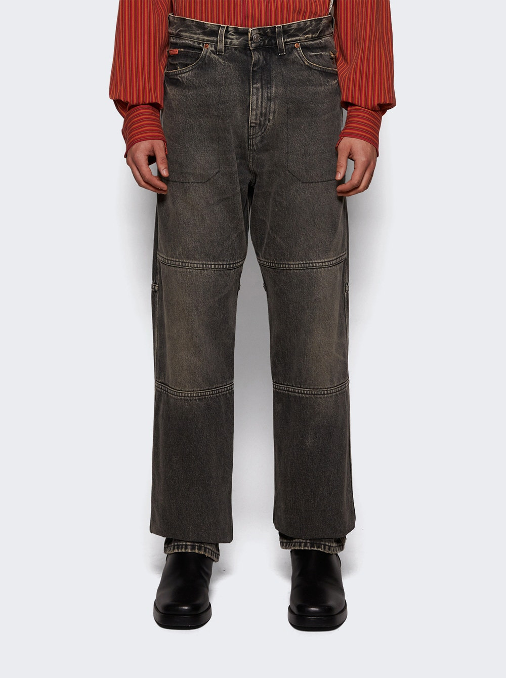 Panelled Jean Black - 2