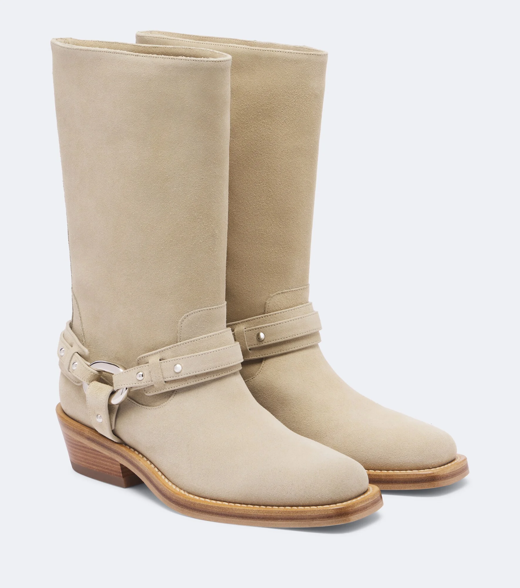 Suede biker boots - 1