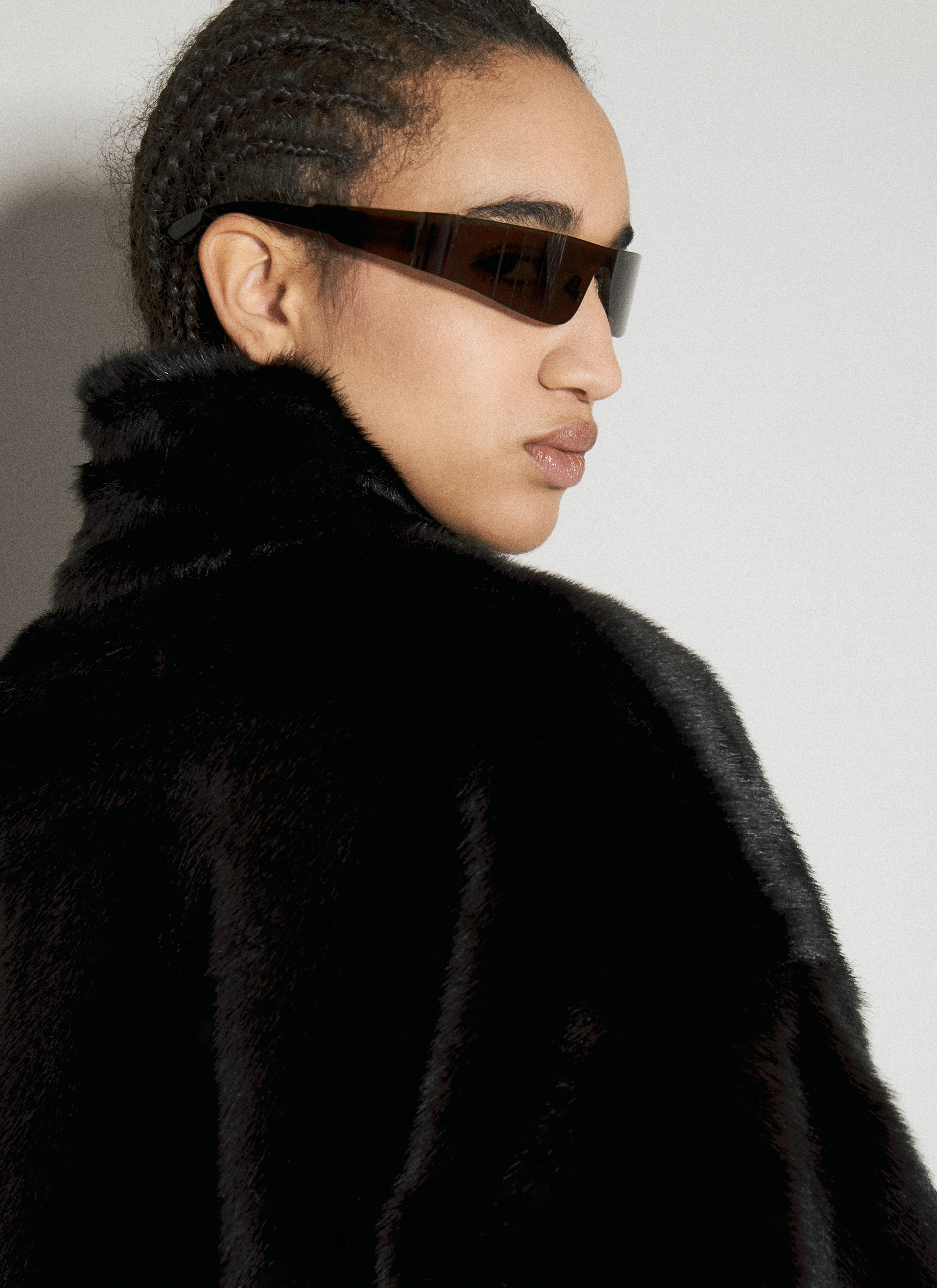 Balenciaga Women Faux-Fur Zip-Up Jacket - 5