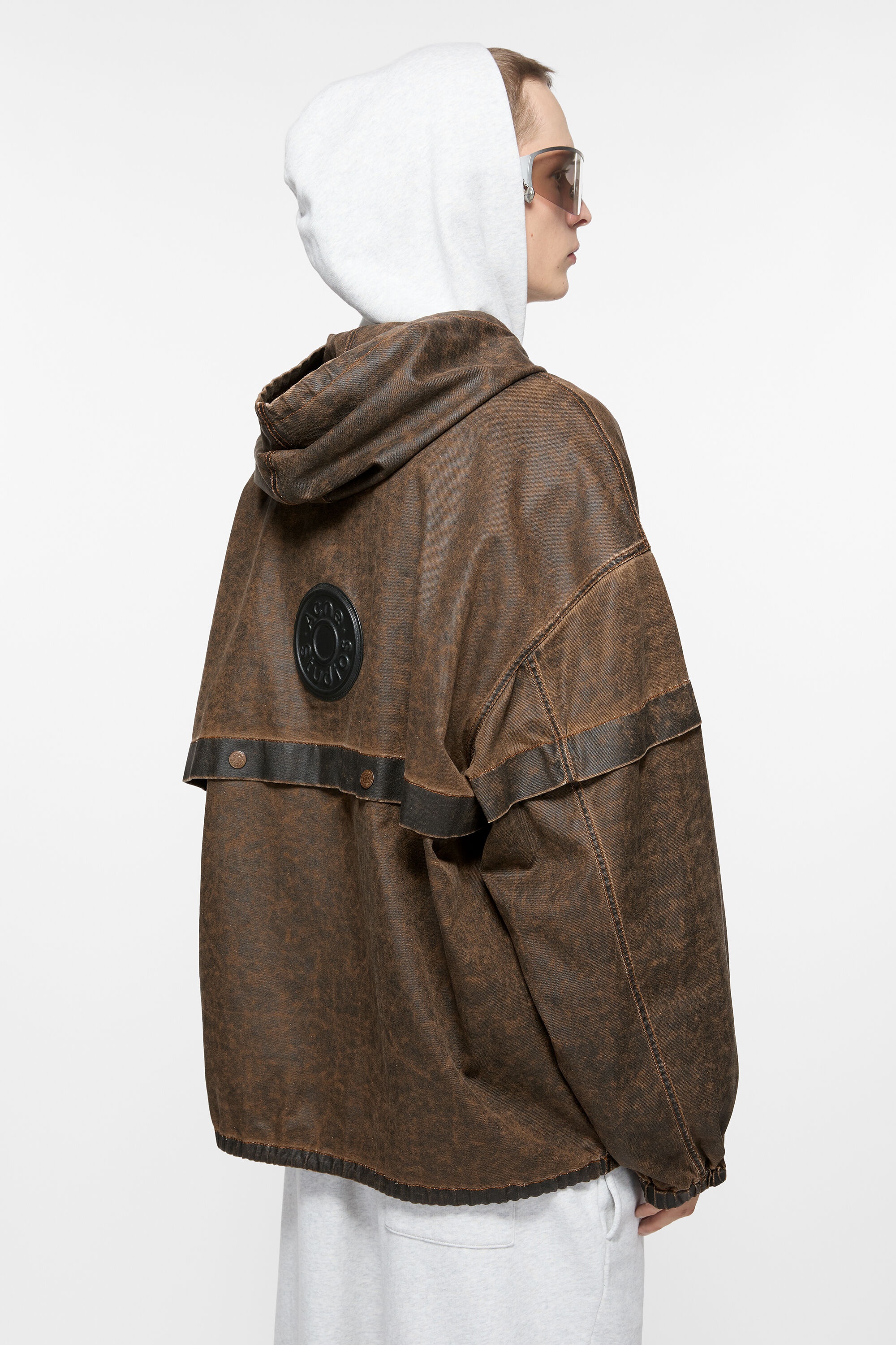 Hooded jacket - Brown - 4