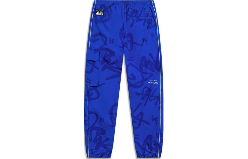 Li-Ning Li-Ning x Disney Oswald All-Over Print Joggers Pants 'Blue' AYKT305-4 outlook