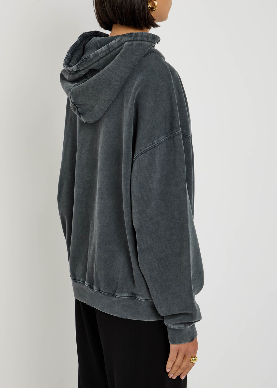 Anine Bing Harvey Hooded Cotton Sweatshirt - 3