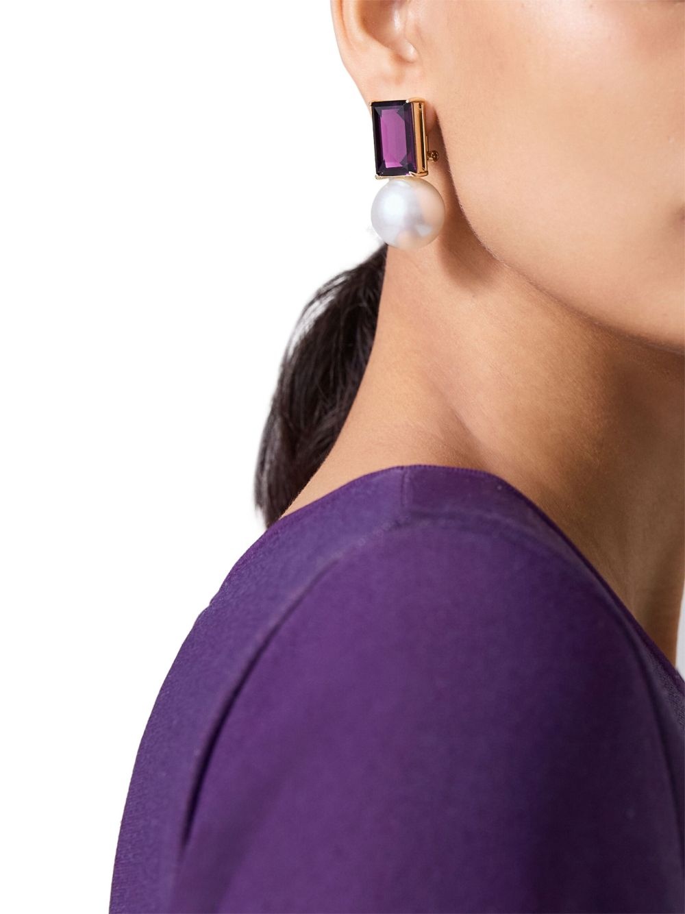 pearl-embellished earrings - 3