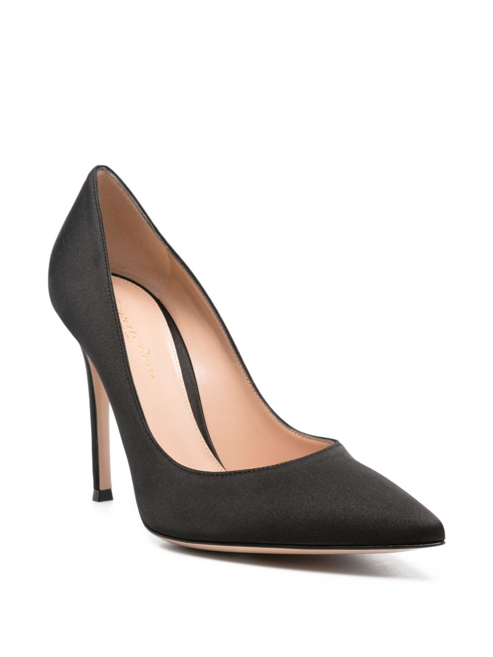 105mm satin stiletto pumps - 2