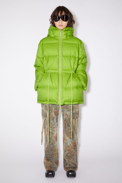 Acne Studios Hooded puffer jacket - Grass green outlook
