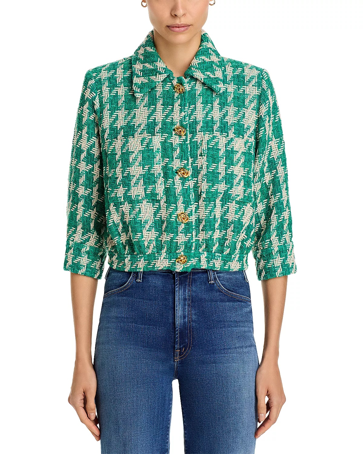 Jia Cropped Three Quarter Sleeve Jacket - 7