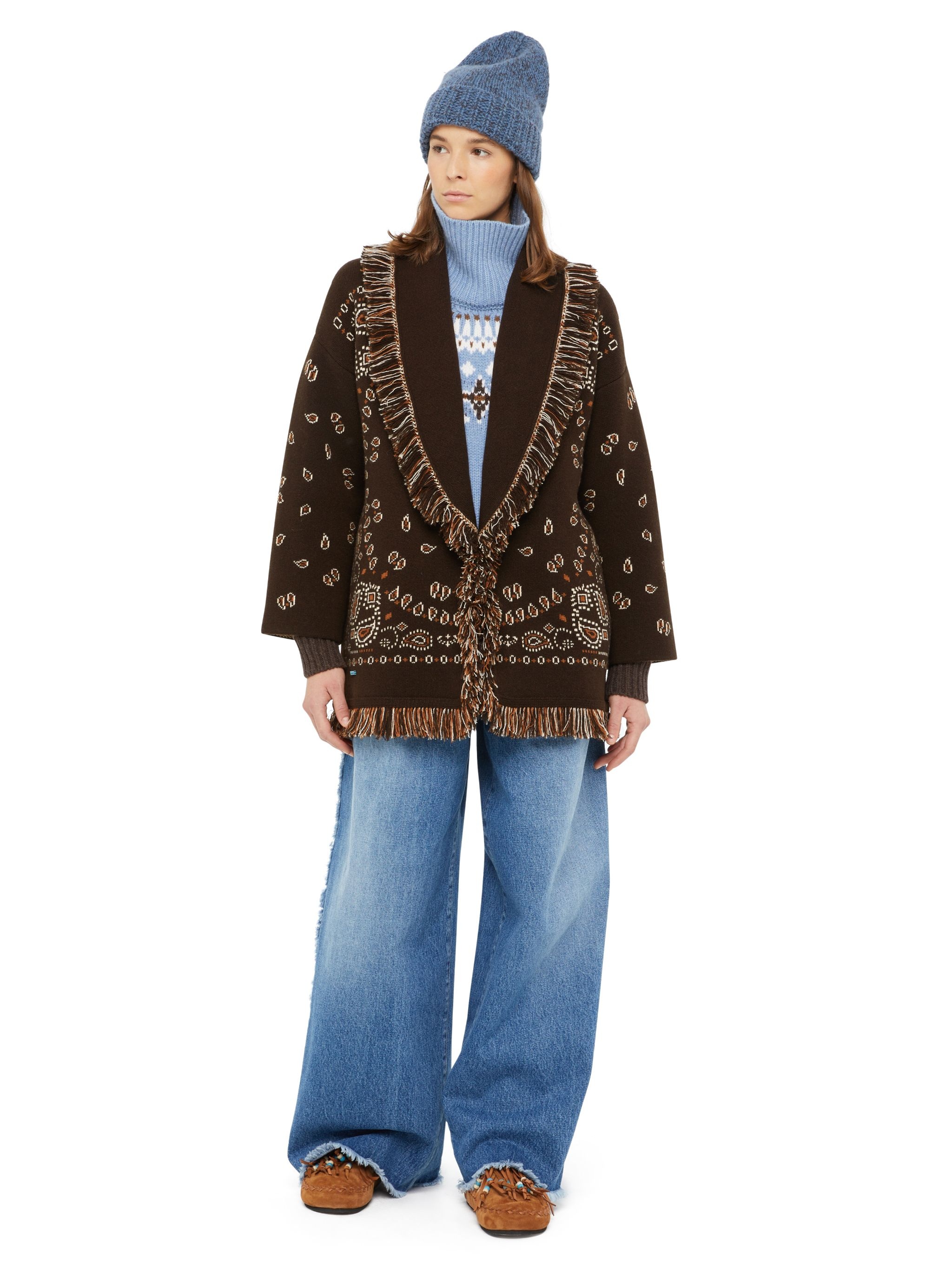 Bandana Jacquard Cardigan - 4