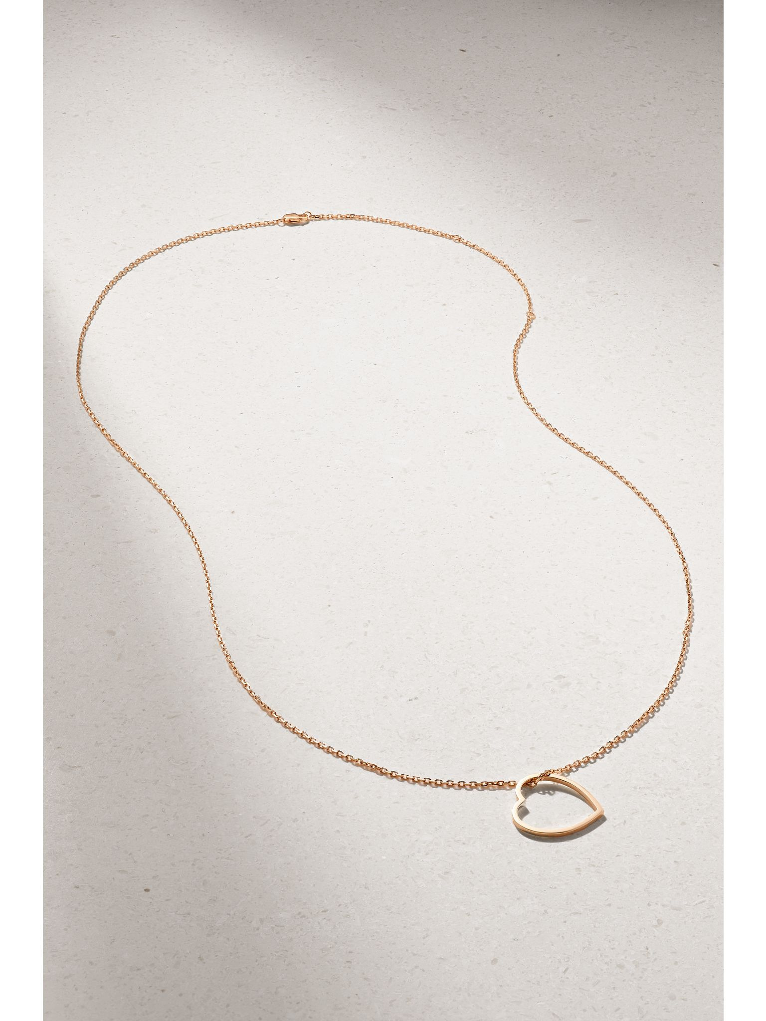 Antifer Heart 18-karat rose gold necklace Gold - 4