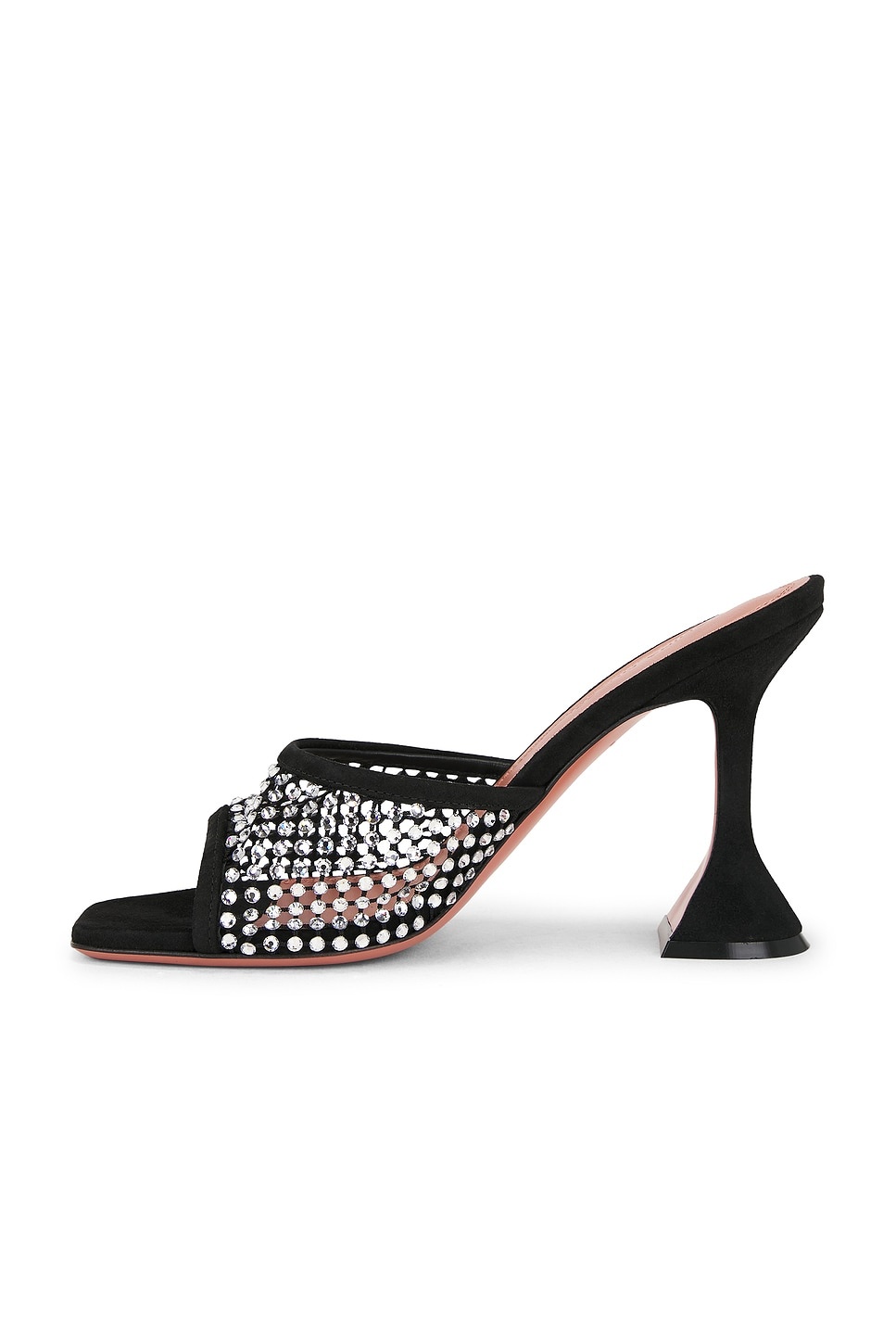 Lupita Crystal Net 95 Slipper In Black & White Crystal - 5