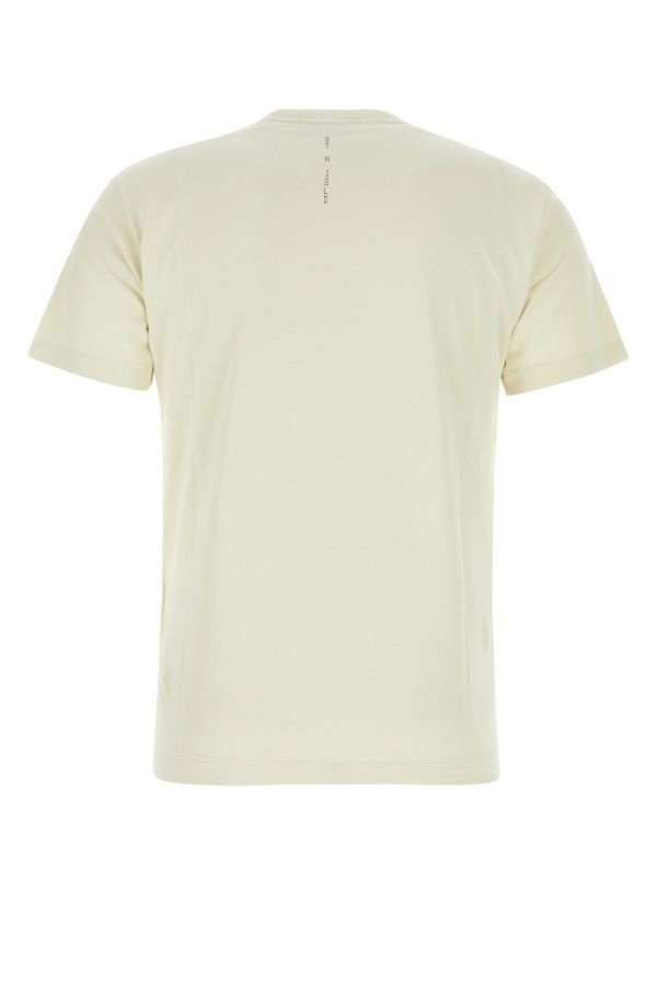 Stone Island Man Ivory Cotton T-Shirt - 2