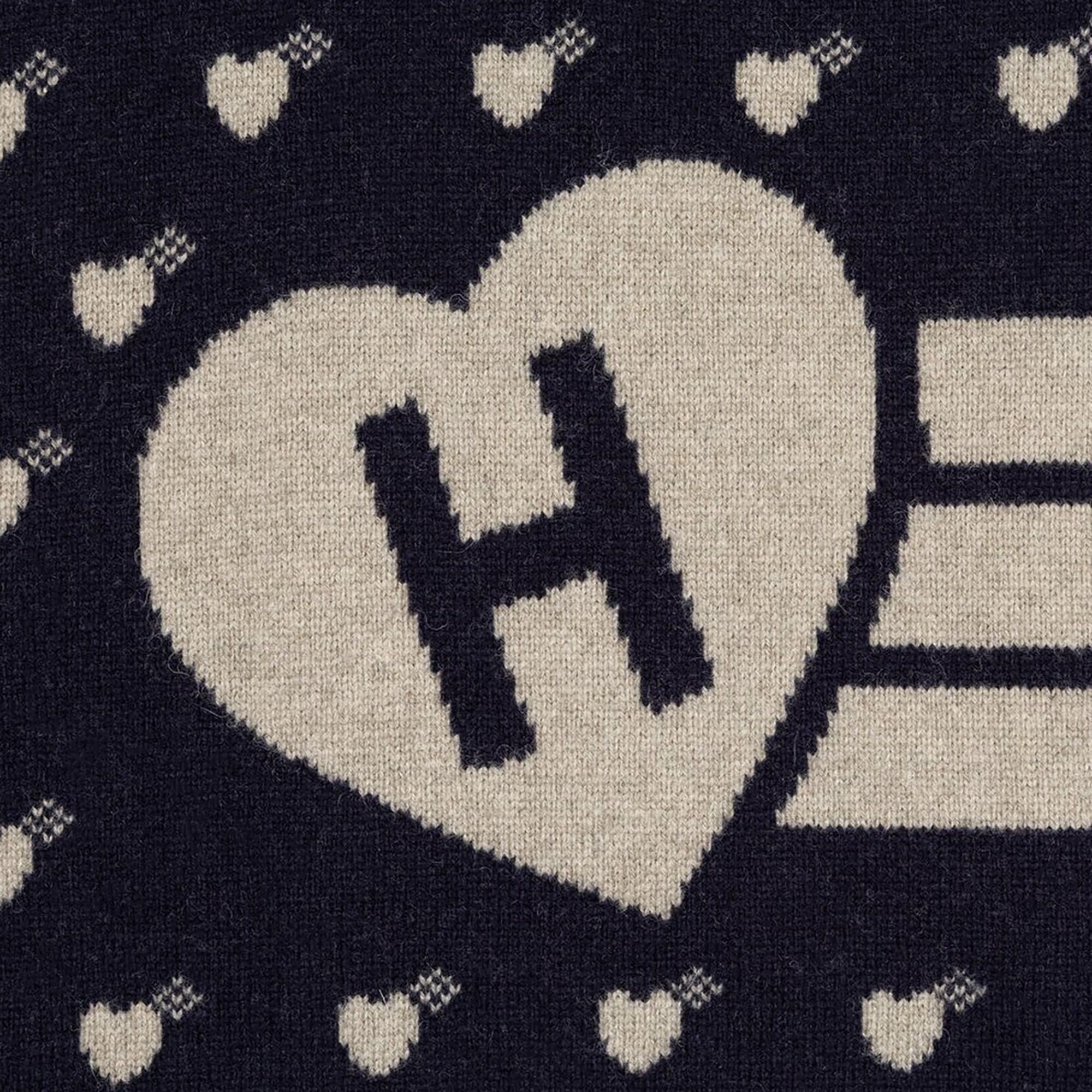 Human Made Heart Knit Sweater 'Navy' - 3
