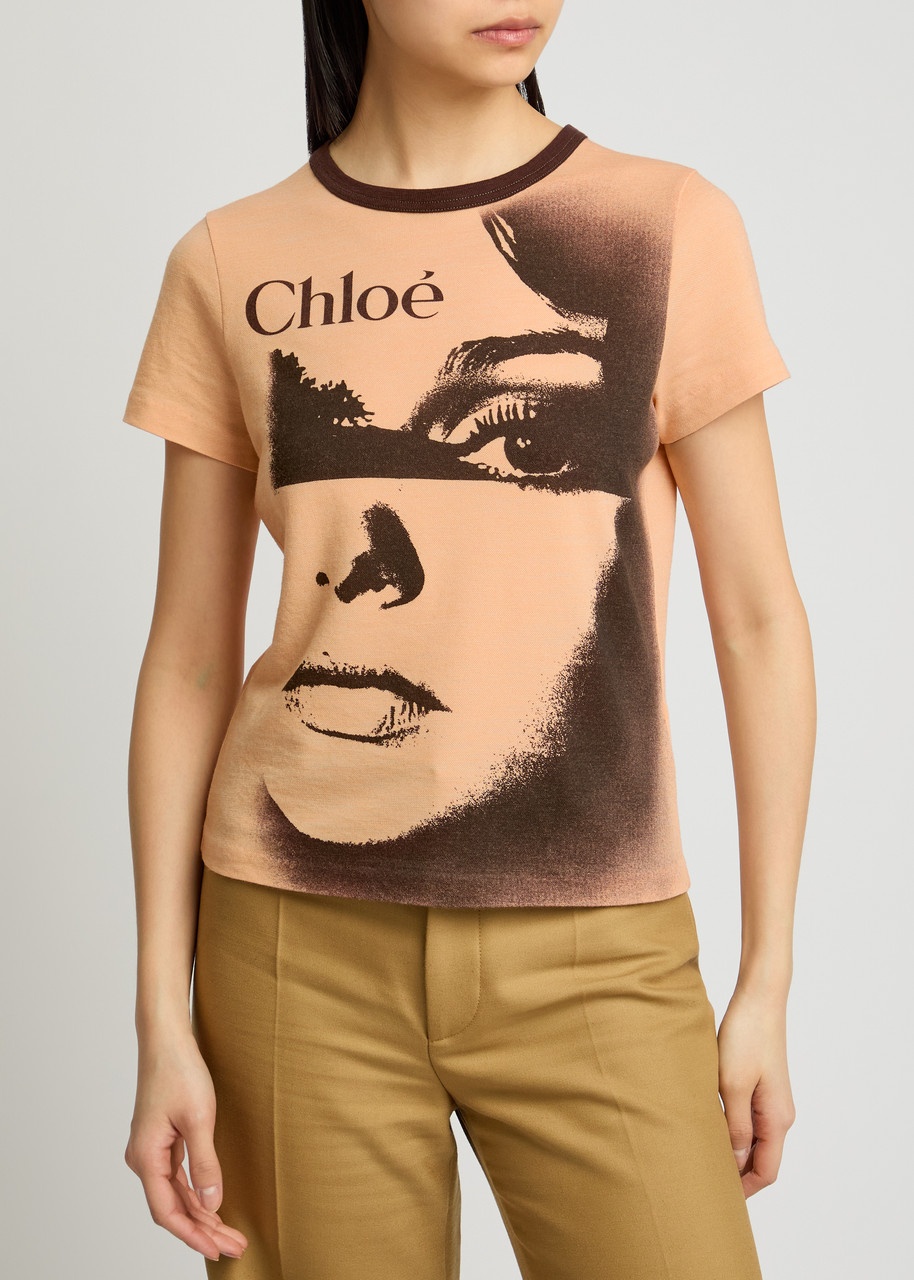 Chloe Printed Jersey T-shirt - 2