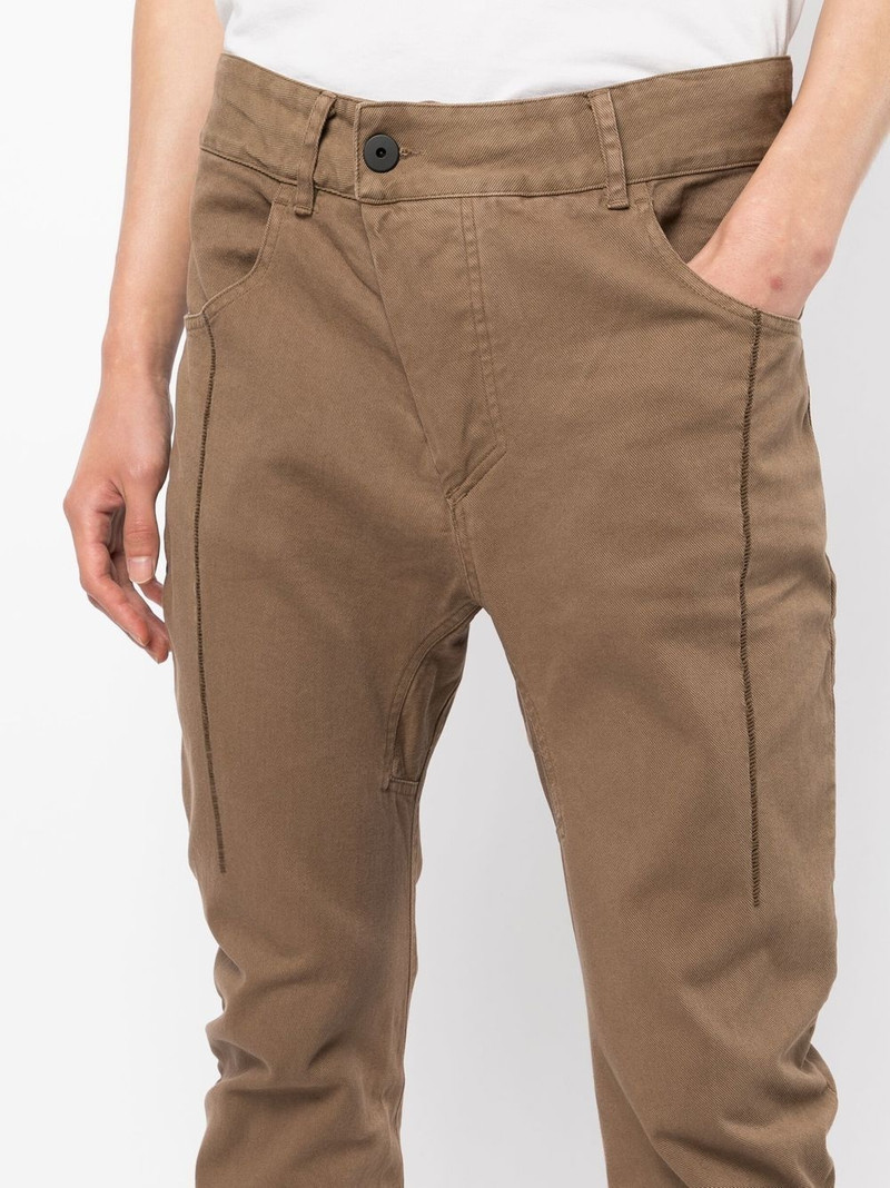 straight-leg off-centre trousers 5