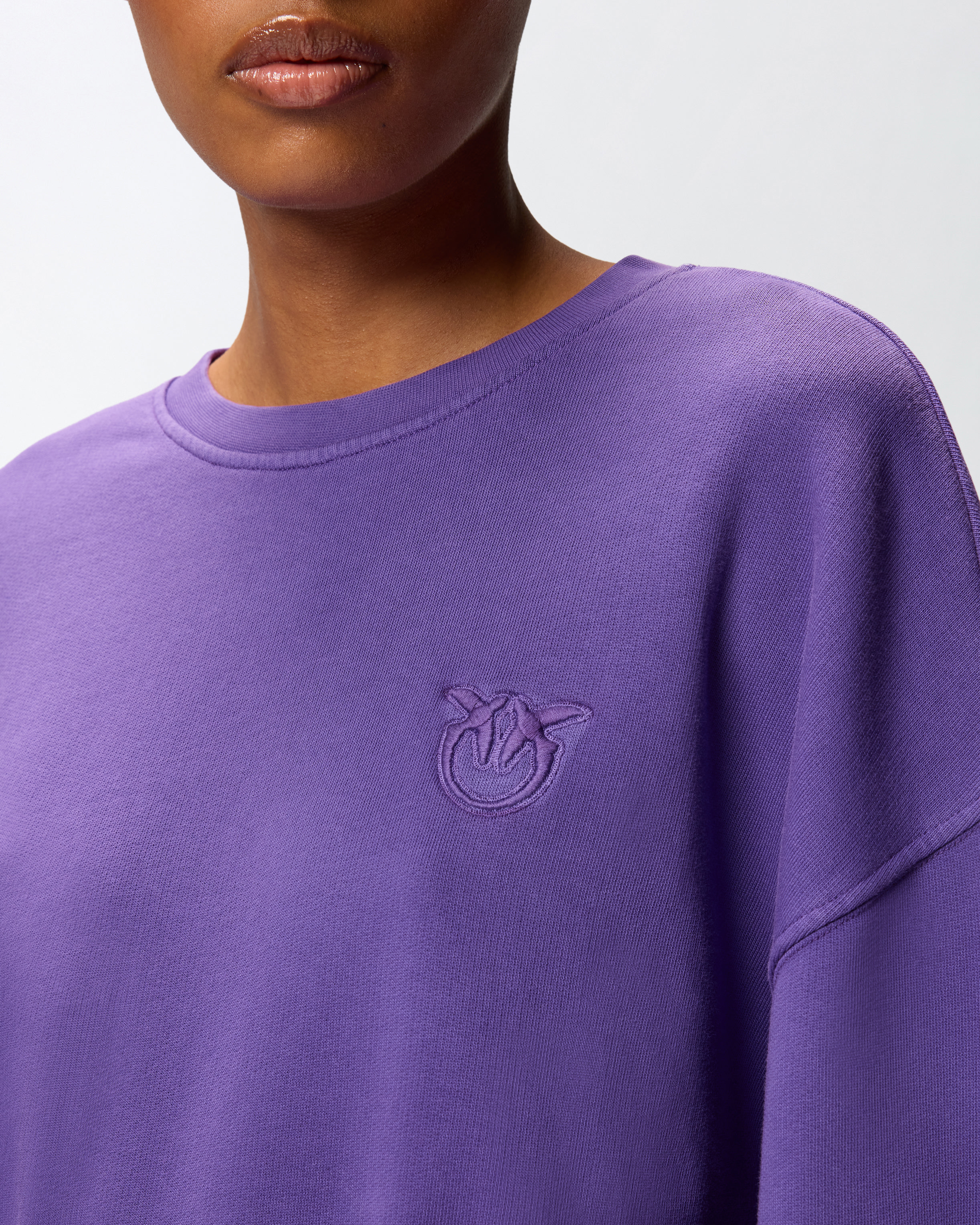 SWEATSHIRT WITH LOVE BIRDS EMBROIDERY - 5