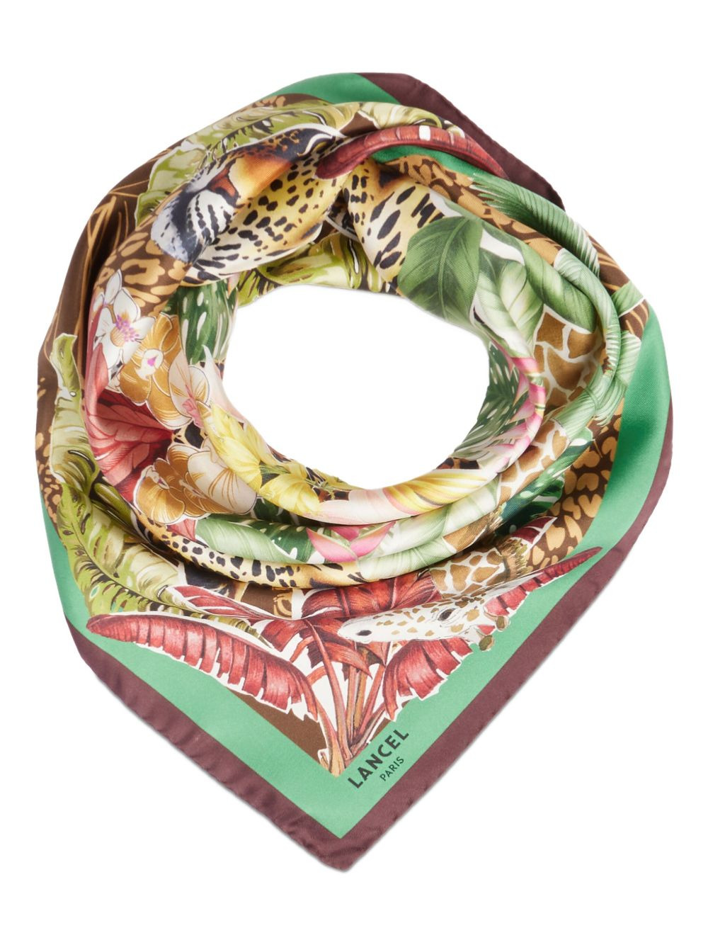 Jungle print silk scarf - 2