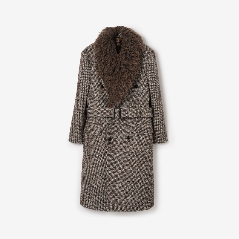 Wool Mohair Blend Tailored Coat 1