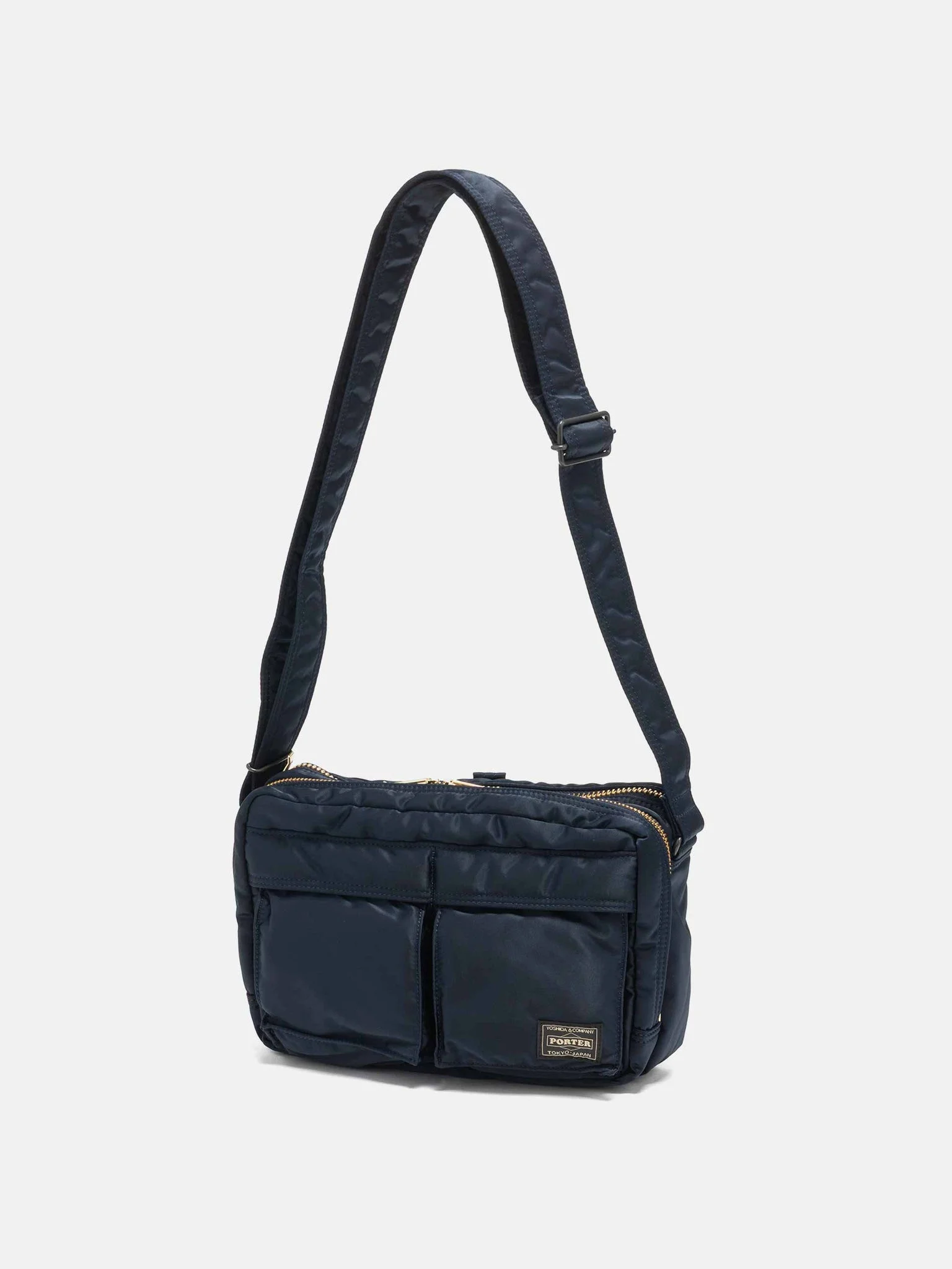 TANKER Sling Bag w/ Zip Iron Blue - 1