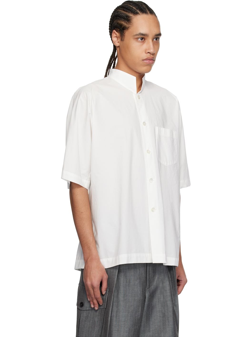 White Streamline Shirt - 2