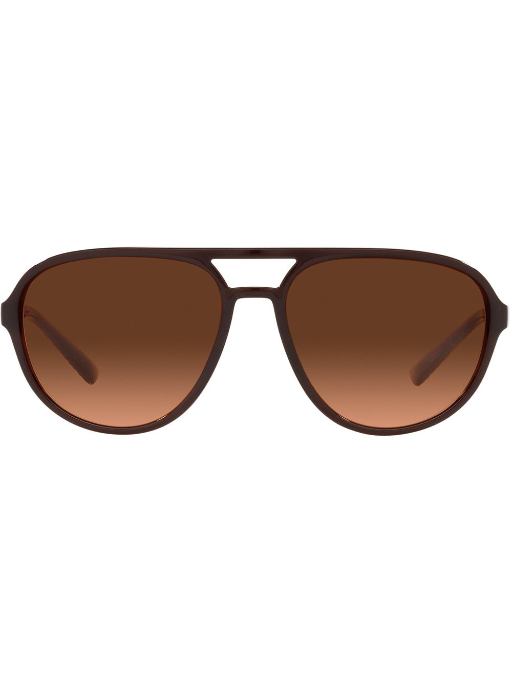 aviator-frame gradient sunglasses - 1