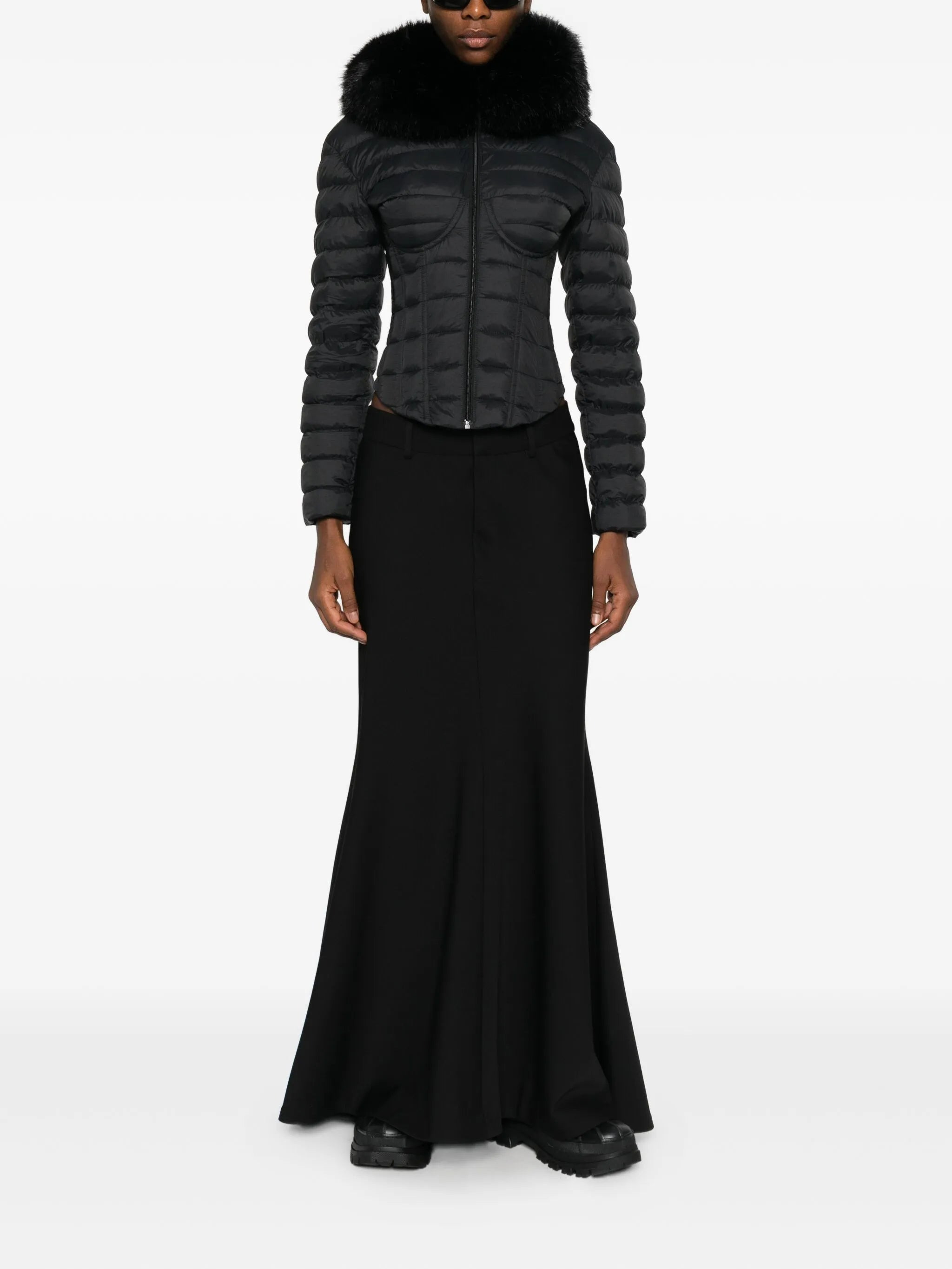 Balenciaga Quilted Fur-trimmed Jacket - 4