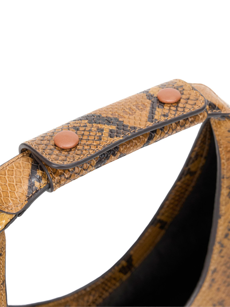 Women's Moon Snakeskin-Print Leather Top Handle Bag - Snake 3