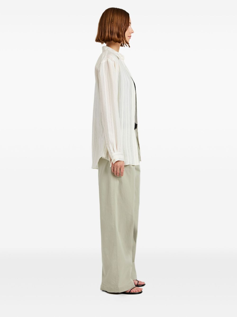 Raven stripe woven shirt - 3