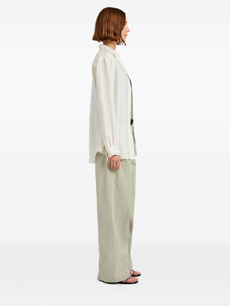 Raven stripe woven shirt 3
