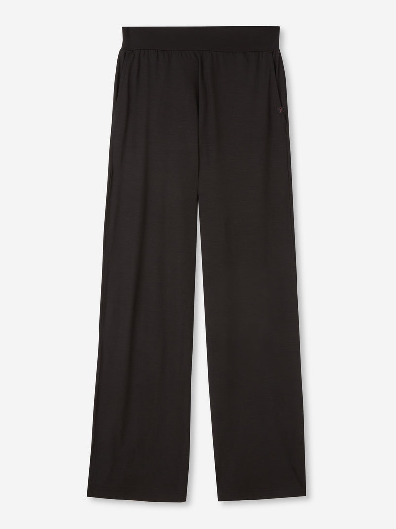 Women's Lounge Trousers Basel Micro Modal Stretch Black - 1