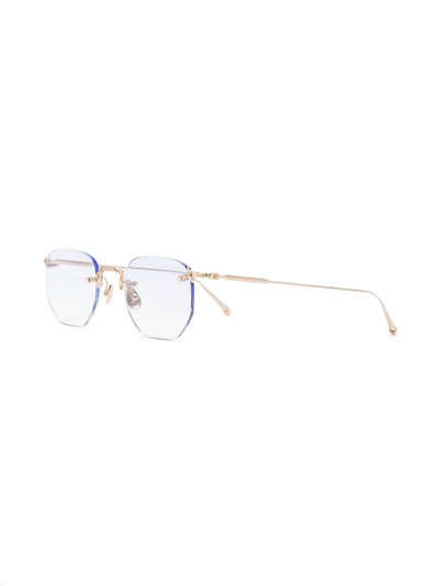 MATSUDA polished geometric-frame glasses outlook