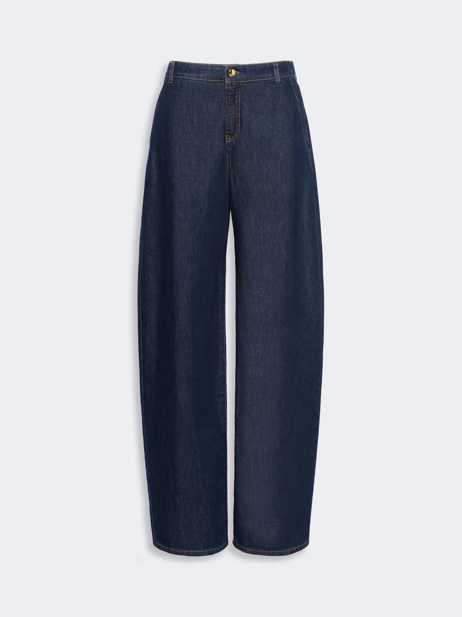 CONICO Barrel-leg denim trousers - NAVY - 1