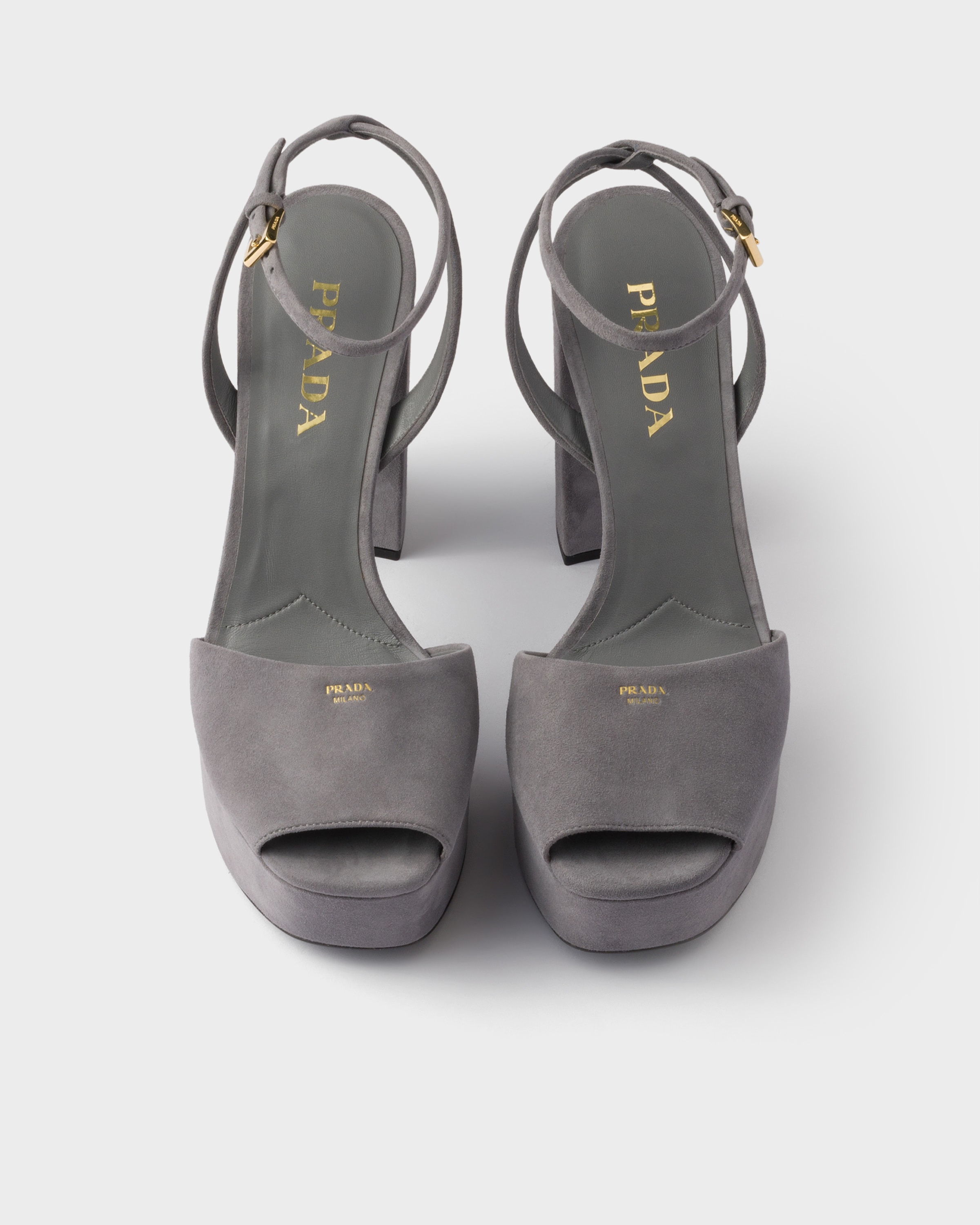 Suede platform sandals - 3