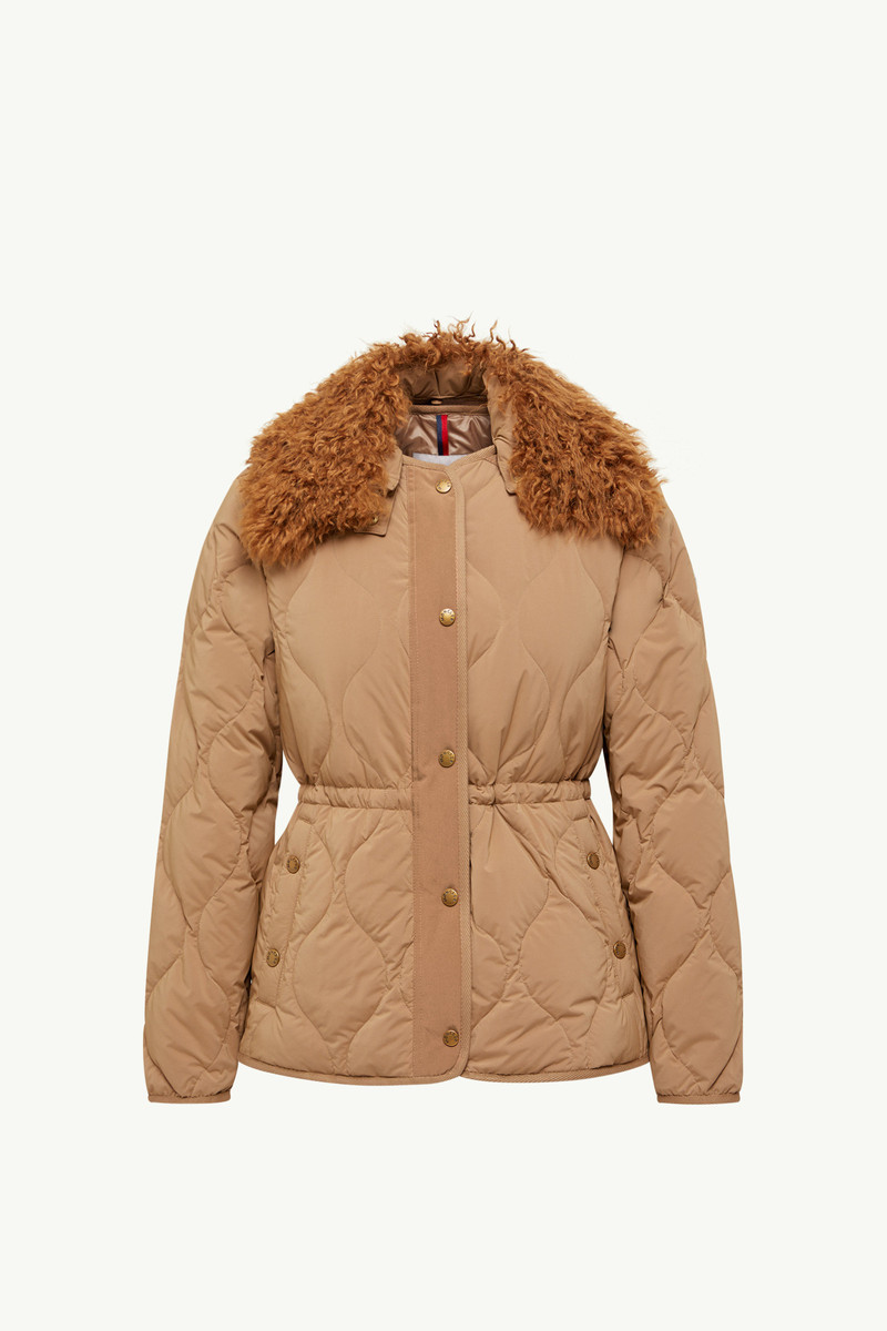 Quintin 3-in-1 Shearling-Trimmed Short Down Jacket 1